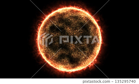 Abstract energy sphere round planet star futuristic cosmic purple beautiful glowing magic on black background. Abstract background Abstract energy sphere round planet star futuristic cosmic purple beautiful glowing magic on black background. Abstract background 135295740