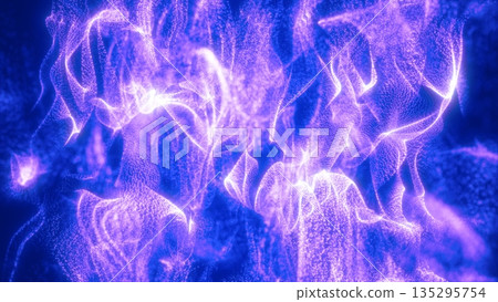 Abstract blue energy waves futuristic hi-tech glowing particles background Abstract blue energy waves futuristic hi-tech glowing particles background 135295754