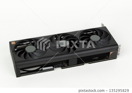 2,5 slot graphics card for creators and gamers for desktop PC, on white background 135295829