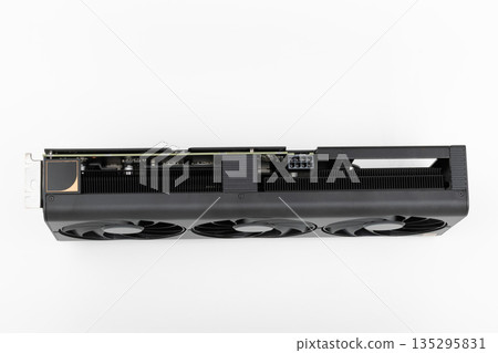 2,5 slot graphics card for creators and gamers for desktop PC, on white background 135295831