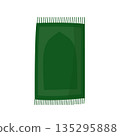 Minimal prayer mat illustration for Islamic design, Ramadan decor 135295888