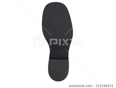 Black Shoe Sole Bottom View Black Shoe Sole Bottom View 135296451
