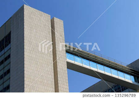View of contemporary office buildings and skyscrapers, including the Crystal Palace tower, in the Brescia Due financial and business district. Modern urban architecture in Brescia, Lombardy, Italy, un View of contemporary office buildings and skyscrapers, including the Crystal Palace tower, in the Brescia Due financial and business district. Modern urban architecture in Brescia, Lombardy, Italy, un 135296789