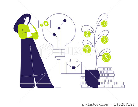 Venture capital abstract concept vector illustration. 135297185