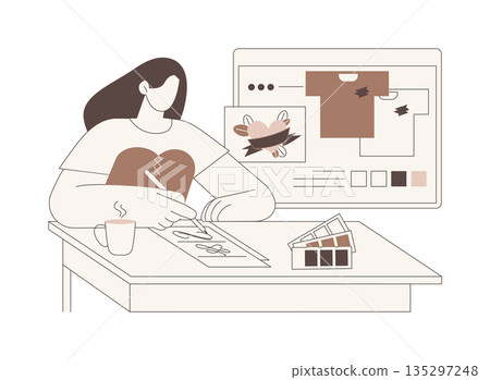 Create custom design isolated cartoon vector illustrations. 135297248