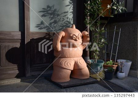 Street corner scenery sketch photo Street corner scenery sketch photo 135297443