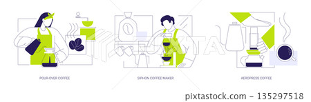 Specialty coffee isolated cartoon vector illustrations se 135297518