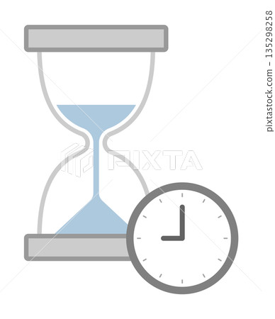 沙漏和手錶 135298258