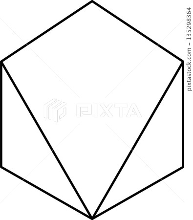 Triangle line shapes. Element geometric 135298364