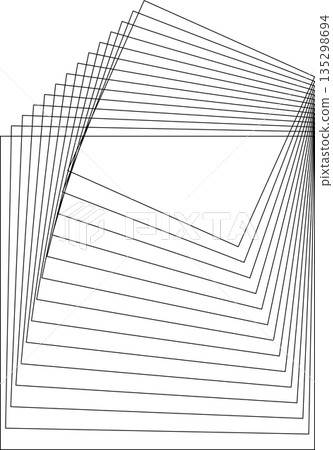 Square dynamic geometric shapes. Overlapping line elements Square dynamic geometric shapes. Overlapping line elements 135298694