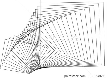 Square dynamic geometric shapes. Overlapping line elements Square dynamic geometric shapes. Overlapping line elements 135298695