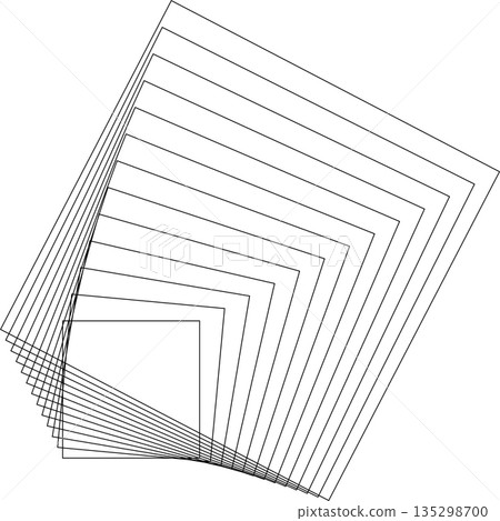 Square dynamic geometric shapes. Overlapping line elements Square dynamic geometric shapes. Overlapping line elements 135298700