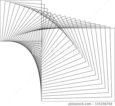 Square dynamic geometric shapes. Overlapping line elements Square dynamic geometric shapes. Overlapping line elements 135298708