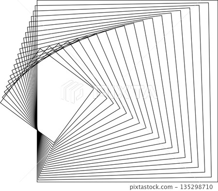 Square dynamic geometric shapes. Overlapping line elements Square dynamic geometric shapes. Overlapping line elements 135298710