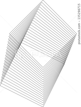 Square dynamic geometric shapes. Overlapping line elements Square dynamic geometric shapes. Overlapping line elements 135298715