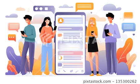 Hyper relevant digital service experience illustration 135300262