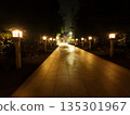 The road to Samukawa Shrine at night 135301967