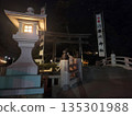Samukawa Shrine at night 135301988