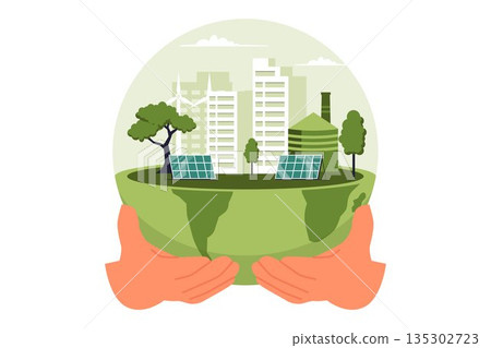 Illustration of Environment Social Governance 135302723