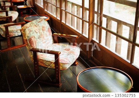 Atmospheric old Japanese house landscape material 135302755