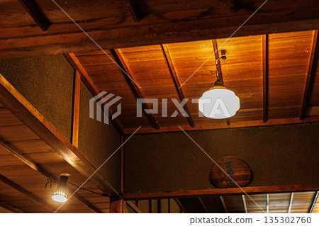 Atmospheric old Japanese house landscape material 135302760