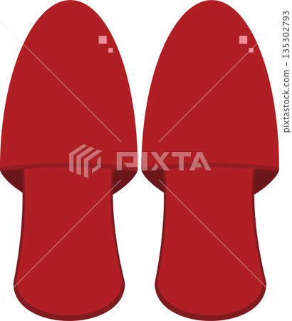 拖鞋的插圖 135302793