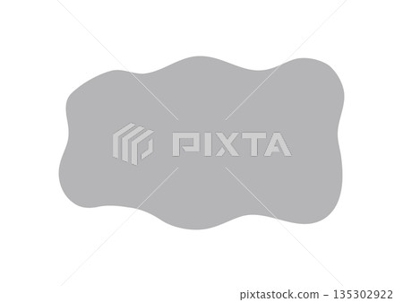 Vector illustration of a fuzzy shape 135302922