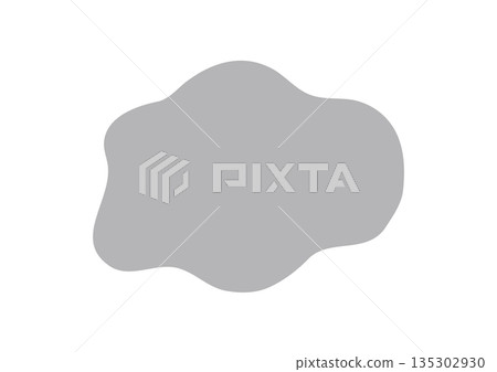 Vector illustration of a fuzzy shape 135302930