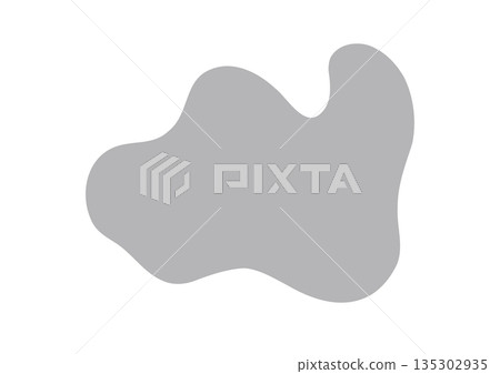 Vector illustration of a fuzzy shape Vector illustration of a fuzzy shape 135302935