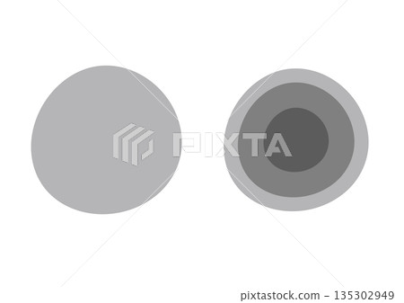 Vector illustration of a fuzzy shape 135302949