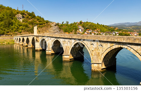 Mehmed Pasa Sokolovic Bridge in Visegrad, Bosnia and Herzegovina Mehmed Pasa Sokolovic Bridge in Visegrad, Bosnia and Herzegovina 135303156