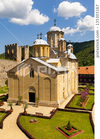 Church of Holy Trinity in fortified Manasija Monastery, Serbia 135303167