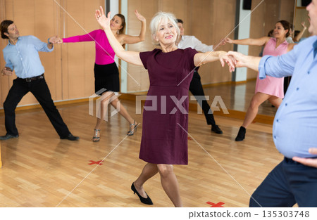 mature woman dances paso doble 135303748