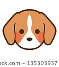 比格犬臉部圖標 135303937