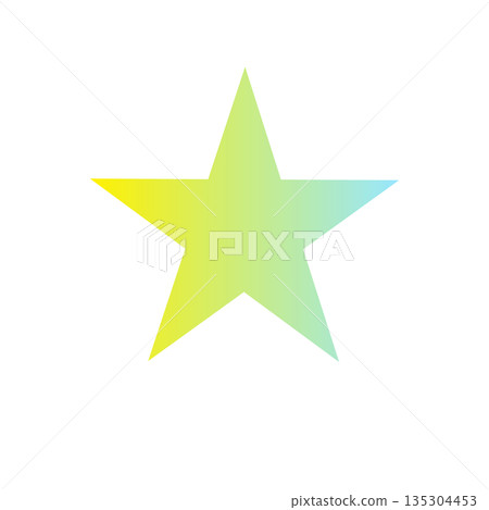 漸層星形水彩插畫素材 漸層星形水彩插畫素材 135304453