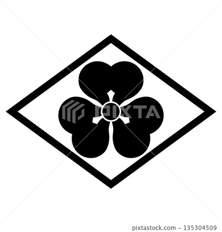 This is the family crest. It is a diamond and a katabami. This is the family crest. It is a diamond and a katabami. 135304509