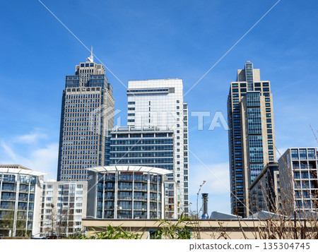 Amsterdam business district 135304745