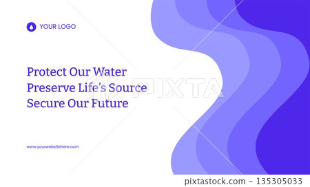 World Water Day Flat Cartoon Hand Drawn Illustration Thumbnail Design 135305033