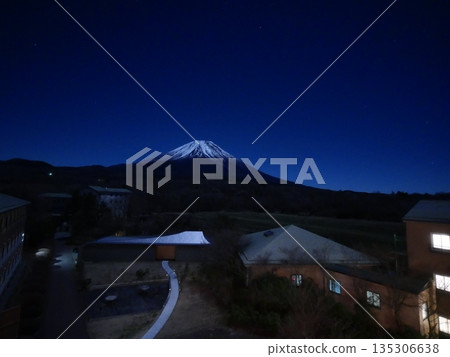 Mount Fuji and the starry sky from Fuji Classic Hotel ③ Mount Fuji and the starry sky from Fuji Classic Hotel ③ 135306638
