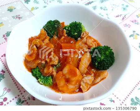 番茄醬炒蝦仁豬肉 番茄醬炒蝦仁豬肉 135306790