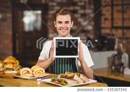 man, barista, smiling 135307342