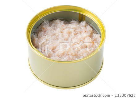 罐裝煮雪蟹，透明背景（png） 135307625