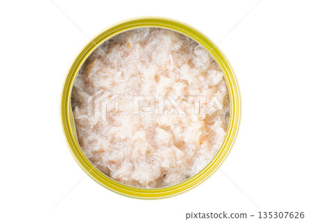 罐裝煮雪蟹，透明背景（png） 135307626