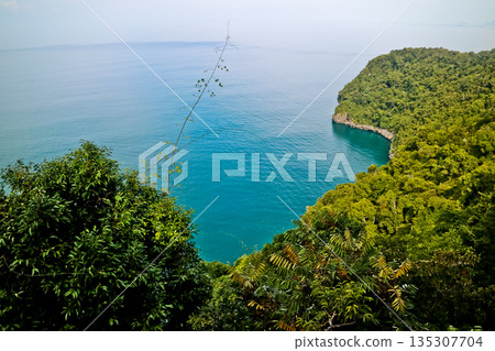 beautiful views of Sabang Island, the westernmost island of Indonesia, Aceh 135307704