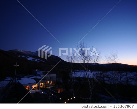View of Mt. Tateshina from AMBIENT Tateshina Hotel (Lake Megami) ② View of Mt. Tateshina from AMBIENT Tateshina Hotel (Lake Megami) ② 135307907