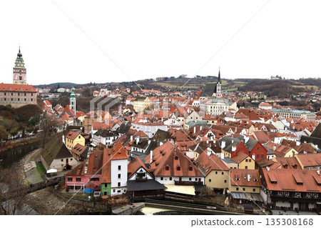 View of Cesky Krumlov, a World Heritage Site in South Bohemia, Czech Republic 2 135308168