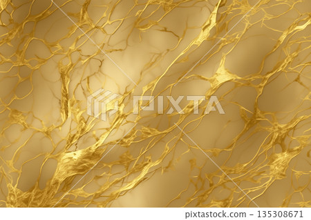 高品質大理石紋理奢華背景，飾以日本金箔 135308671