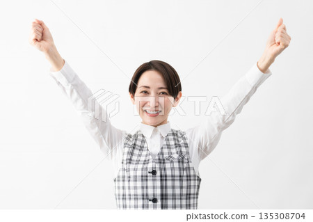 Young woman in office uniform Business image Young woman in office uniform Business image 135308704