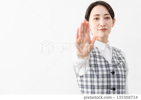 Young woman in office uniform Business image Young woman in office uniform Business image 135308714