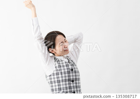 Young woman in office uniform Business image 135308717